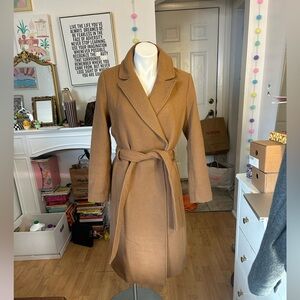H&M Belted Coat - Camel